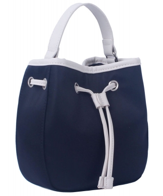 Nylon Drawstring Satchel GL-0156 BLACK